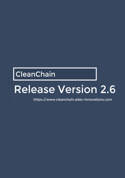 CleanChain Release Version 2.6